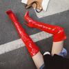 Women Boots Over The Knee Sexy Fashion Boot 10.5CM Stiletto New Patent Leather Side Zipper Pole Dance Nightclub White Women Shoe