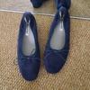 Ballet bow light mouth red single shoes women's new retro Doudou shoes flat women's retro suede grandma shoes