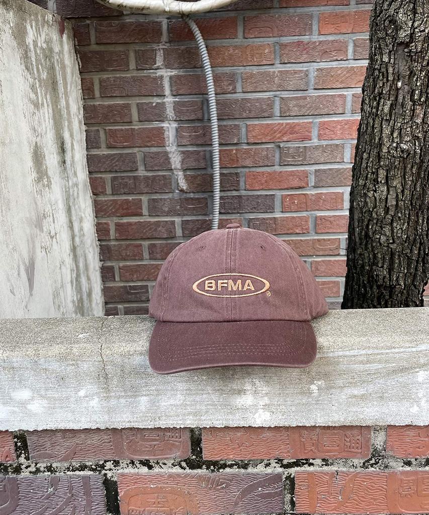 Beollunpeulenjeu Bfma Logo Washed Ball Cap Brown