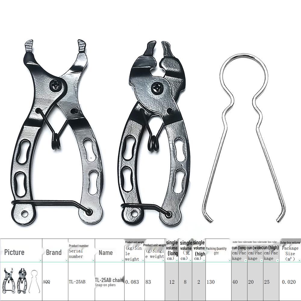 TL-25A/B Bicycle Chain Quick Release Pliers - Magic Buckle Installation & Removal Tool