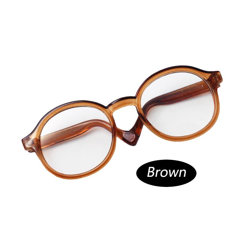 High Quality 6.5/9cm Transparent Plastic Glasses for 1/8 1/6 1/3 1/4 BJD for Labubu MSD SD Plush for EXO Doll Sun Glasses