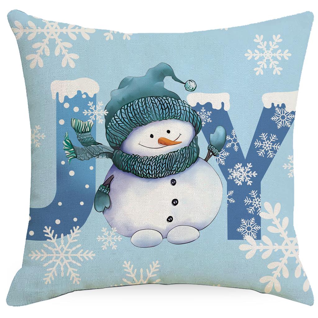 Neue Weihnachts-Kissenhülle Wohnzimmer Sofa Kissenbezug Kreative Schneeflocke Heimdekoration