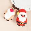4pcs Christmas Anti-Stress Relief Toy Santa Claus Xmas Tree Squeeze Bounce Toy Kids New Year Gift Christmas Party Decor