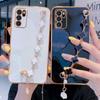 Suitable for iPhone 15 Promax Phone Case, Fashionable Clover Bracelet, 13 Apple 14 Protective Case, 12XS Creative