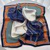 Luxury Fashion Print Square Scarf Women Satin Feel Scarves Bandana Hijab Neckerchief Shawl Kerchief Hair Band Foulard Lady