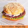 Fake Beaf Hamburger Artificial Hamburger Soft Bread Photography Prop Display Food Model Party Home Decor Film Television Props