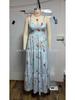 2026 Women's Fashion Printed Spaghetti Strap Sleeveless Backless Dress