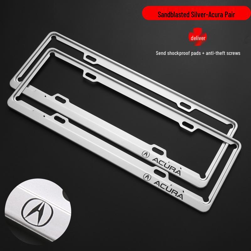 

Acura License Plate Frame Cover for CDX, RDX, TLX-L, MDX - Compliant with New Traffic Regulations