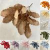 Leaves Flocking Cloth Wedding Bouquet Photography Styling Props Decor Home