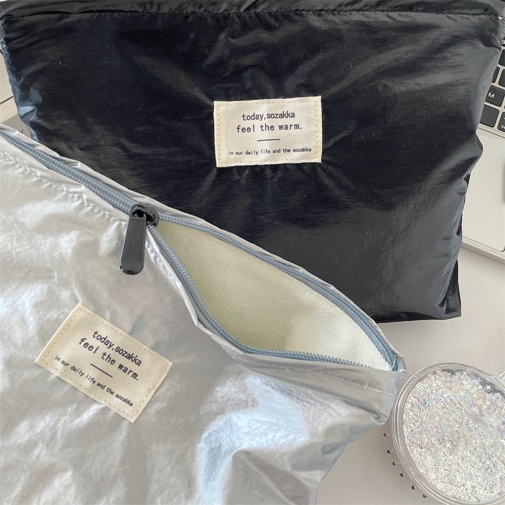 Shiny Makeup Case Glossy Toiletry Bag Fashion Cosmetic Bag  Outdoor