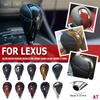 Car Carbon Fiber Gear Shift Knob  Leather Shifter Head Fit for Lexus ES300 GS300 IS250 LS400