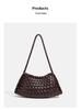 Borsa a Spalla Intrecciata Versatile Fatta a Mano Estate 2026 - Stile Resort Francese per Donna