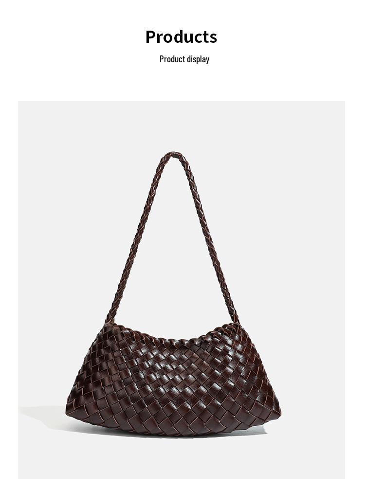 Borsa a Spalla Intrecciata Versatile Fatta a Mano Estate 2026 - Stile Resort Francese per Donna