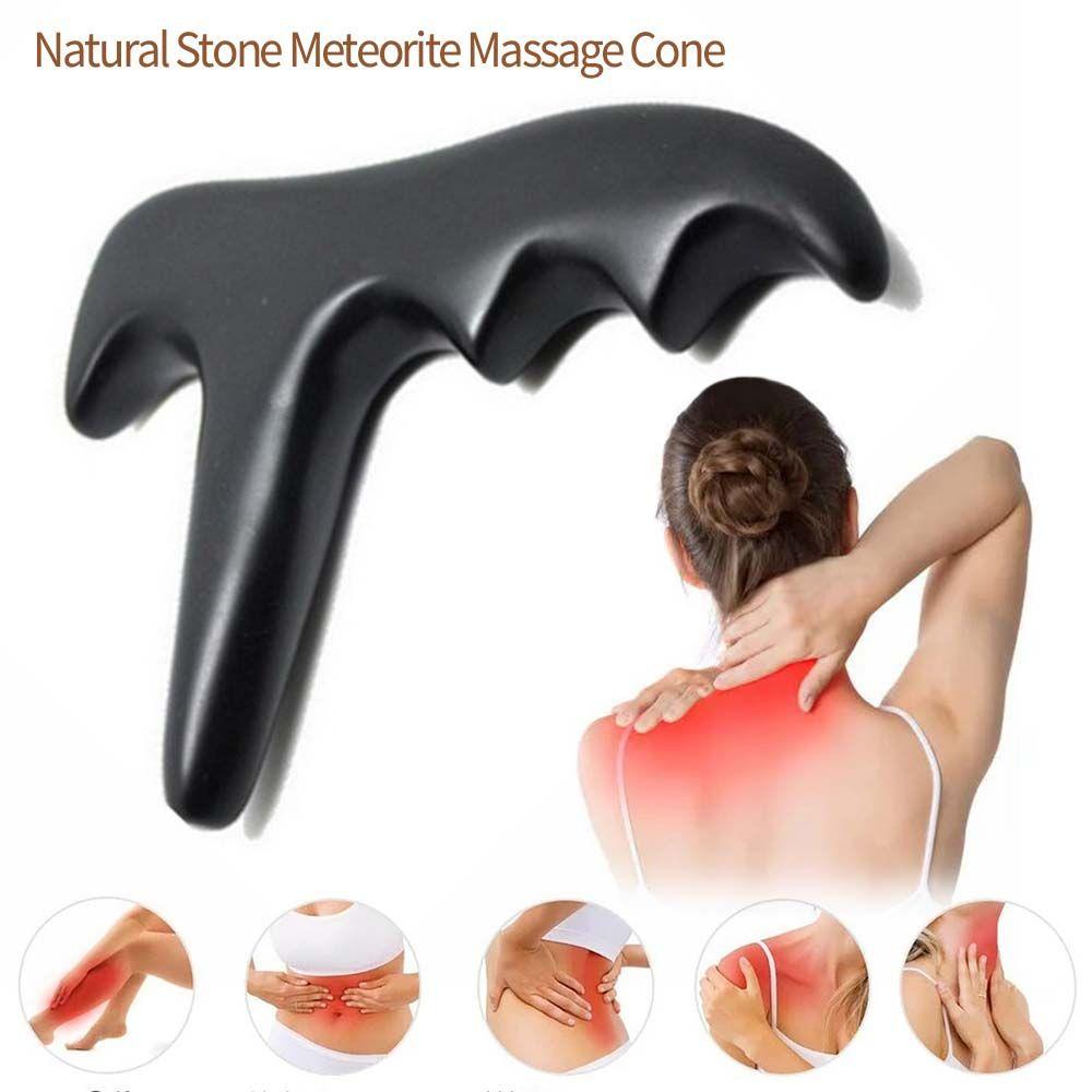 Care Wrinkle Remove Neck Shoulder Point Stick Bian Stone Massager Foot Massage Cone Gua Sha Scraper