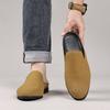 Fashion Outdoor Men's Large Size Casual Slip-on Shoes Daily Casual Half-slip-on Shoes Men's Suede Slip-on Breathable Shoes Comfortable Shoes