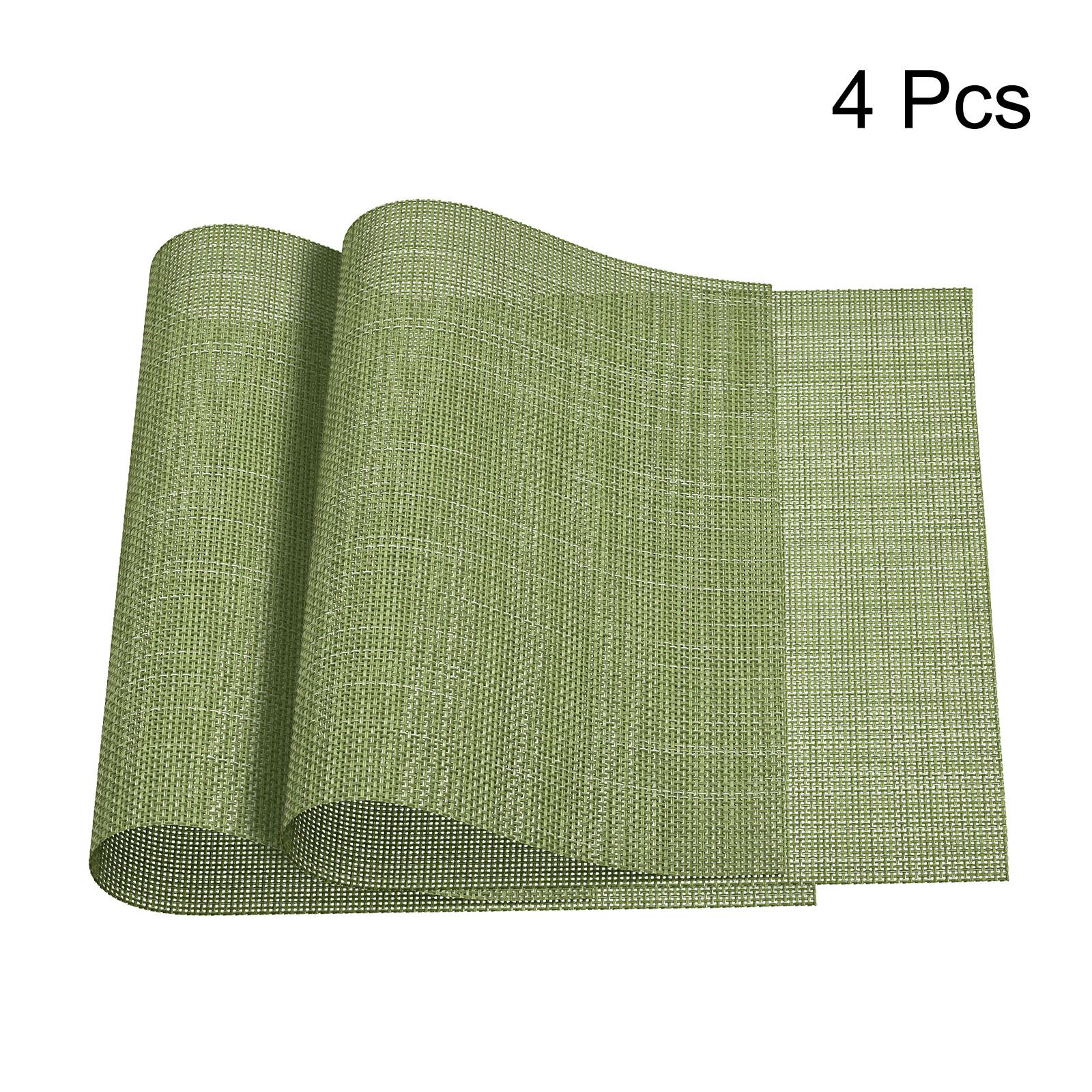 

Place Mats 450x300mm Table Mats Set of PVC Washable Woven Placemat 450x300mm