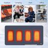 45x90cm Camping Beheizbares Sitzkissen Kabellos Elektrisch 3 Stufen Wärmer Outdoor Sitzheizung Tribünenheizung Für Zuhause Büro Autos