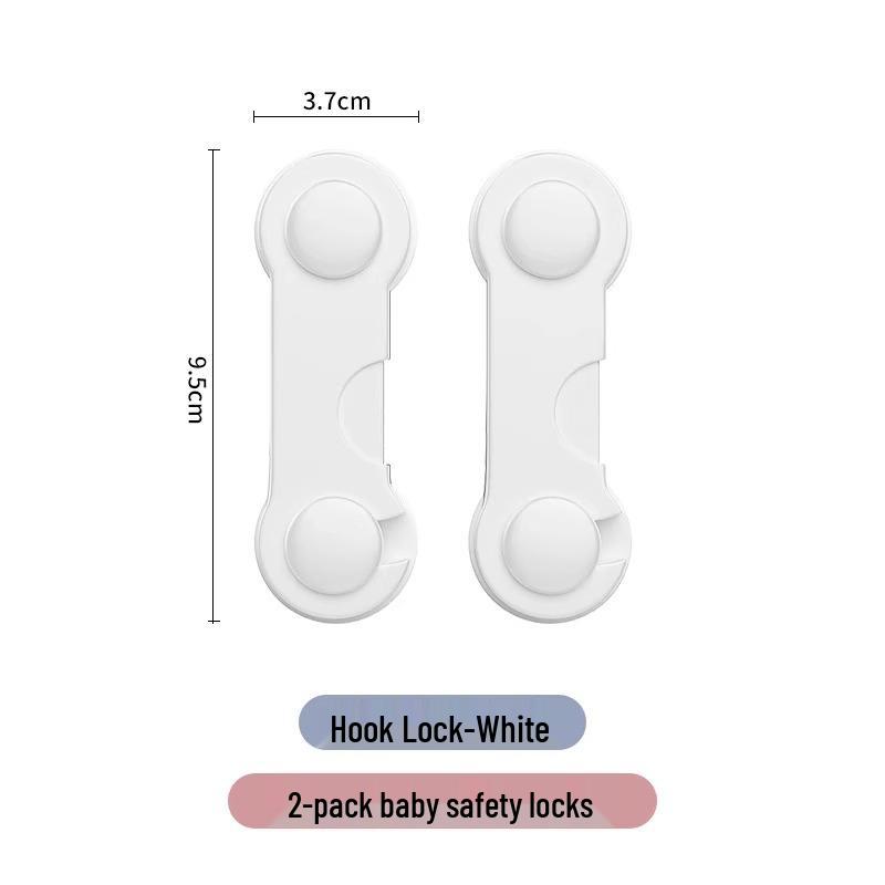 

Plastic Door Panel Lock: No-Drill Latch Buckle Clasp