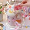 Cartoon Diy Stickers Piggy Bank With Sticker Kawaii Large Capacity Cute Small House Key Piggy Bank Storage Box Holiday Gifts Kid