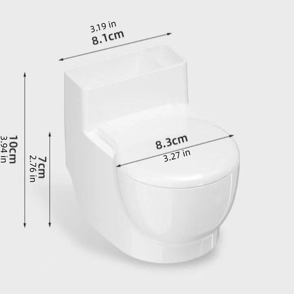 Wall-Mounted Toilet Shaped Cat Water Dispenser Stainless Steel Split Design Cat Water Bowl With Lid Simulation Closestool