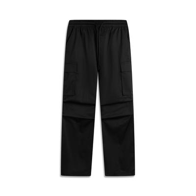 Li Ning X Palace Museum Collaboration Chinese Culture Series Sports Fashion Versatile Straight Leg Casual Pants Men Bottoms Black AKXV383-2