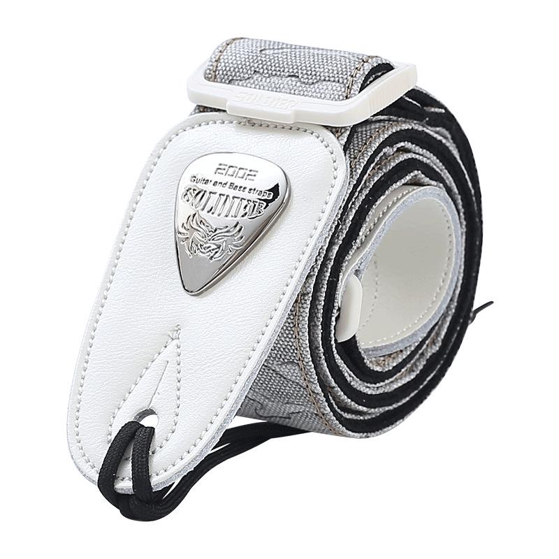 Perseus Soldier Guitar Strap: Genuine Leather, Wide Shoulder Design for Acoustic, Electric Guitar & Bass