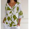 JPNTKY Women's Fashion Casual Short Sleeve V Neck Blouses & Shirts International Design