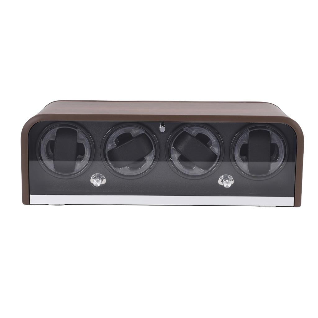 Automatic Watch Winder with LED Light Mechanical Watch Winding Box for Maintenance 5 Modes 4 Watch Positions