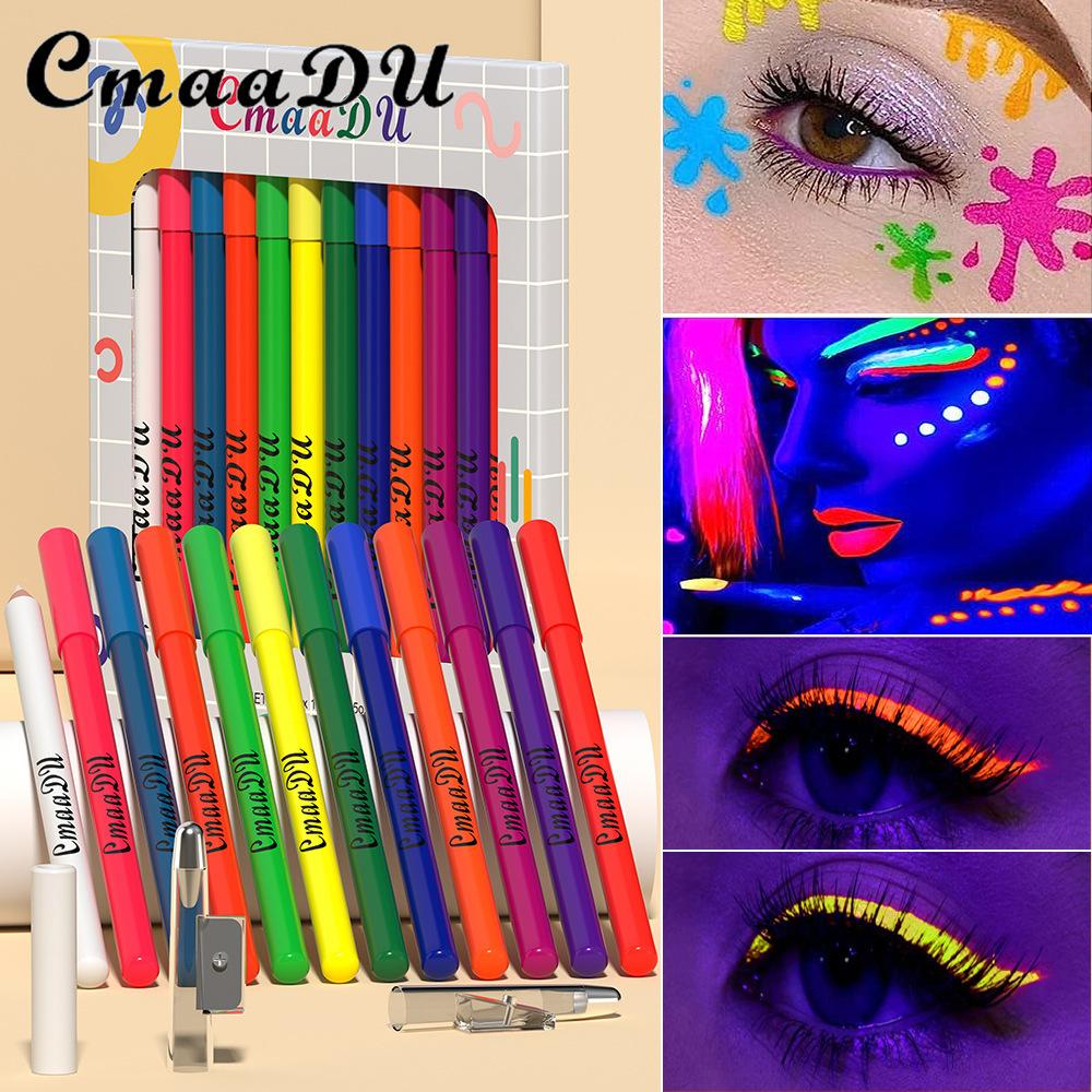 

Флуоресцентная подводка для глаз CmaaDu с деревянной ручкой, которая не размазывается и не выцветает.