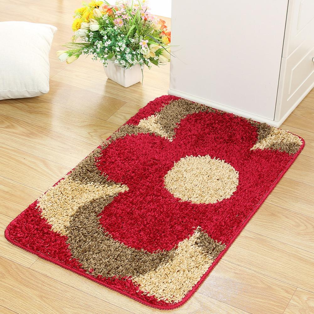 Floor Elbow Yarn Door Mat Bedroom Absorbent Foot Mat Bathroom Non-slip Mat