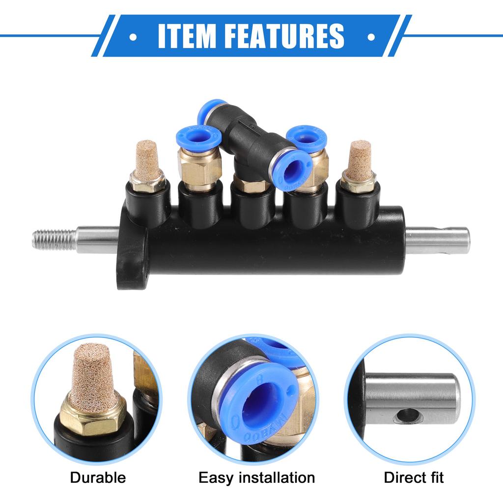 VekAuto Air Control Valve Foot Pedal, 6.10"x2.05"x2.40" Tire Changer Machine Part, Universal Car Tire Replacement Metal, Black