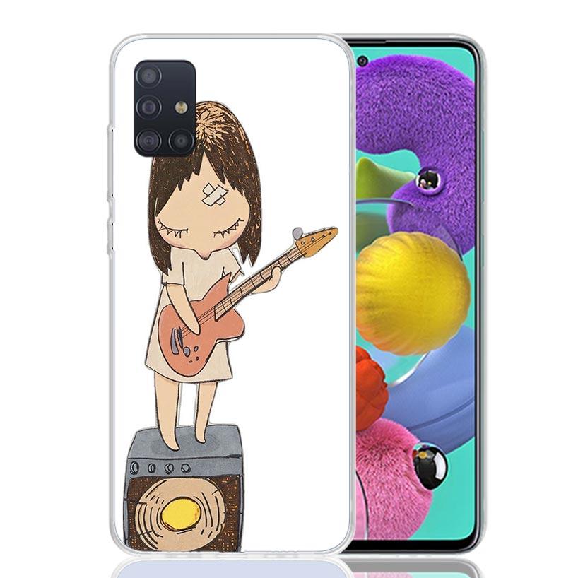 Y-Yoshitomo Nara Phone Case For Samsung Galaxy A52 A32 A22 A12 A02S A50S A30S A51 A31 AA71 Note 20 Ultra 10 S10 Plus Galaxy A52