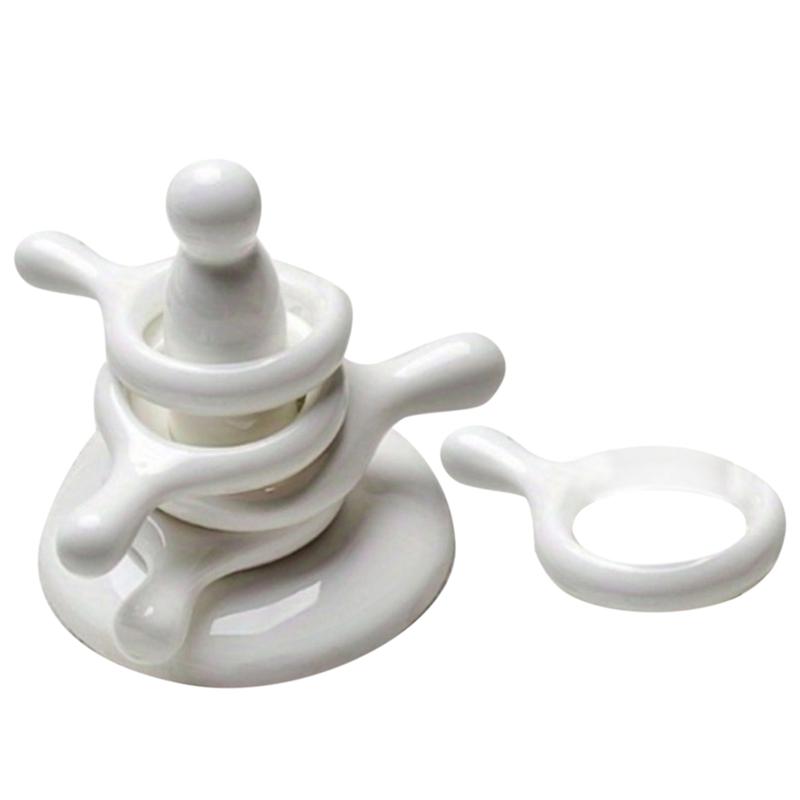 

A95I-Kitchenware Set Of 6Pcs Chopstick Holders With Spoon Rest For Dining Table Decoration Home Ornament білий