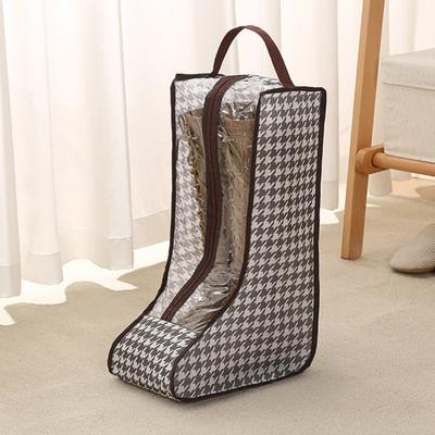 Yousheng Boots Storage Bag Dustproof Standing Shoe Organizer Portable Boots Protector Pouch with Transparent Window Handle for Short Tall Boots