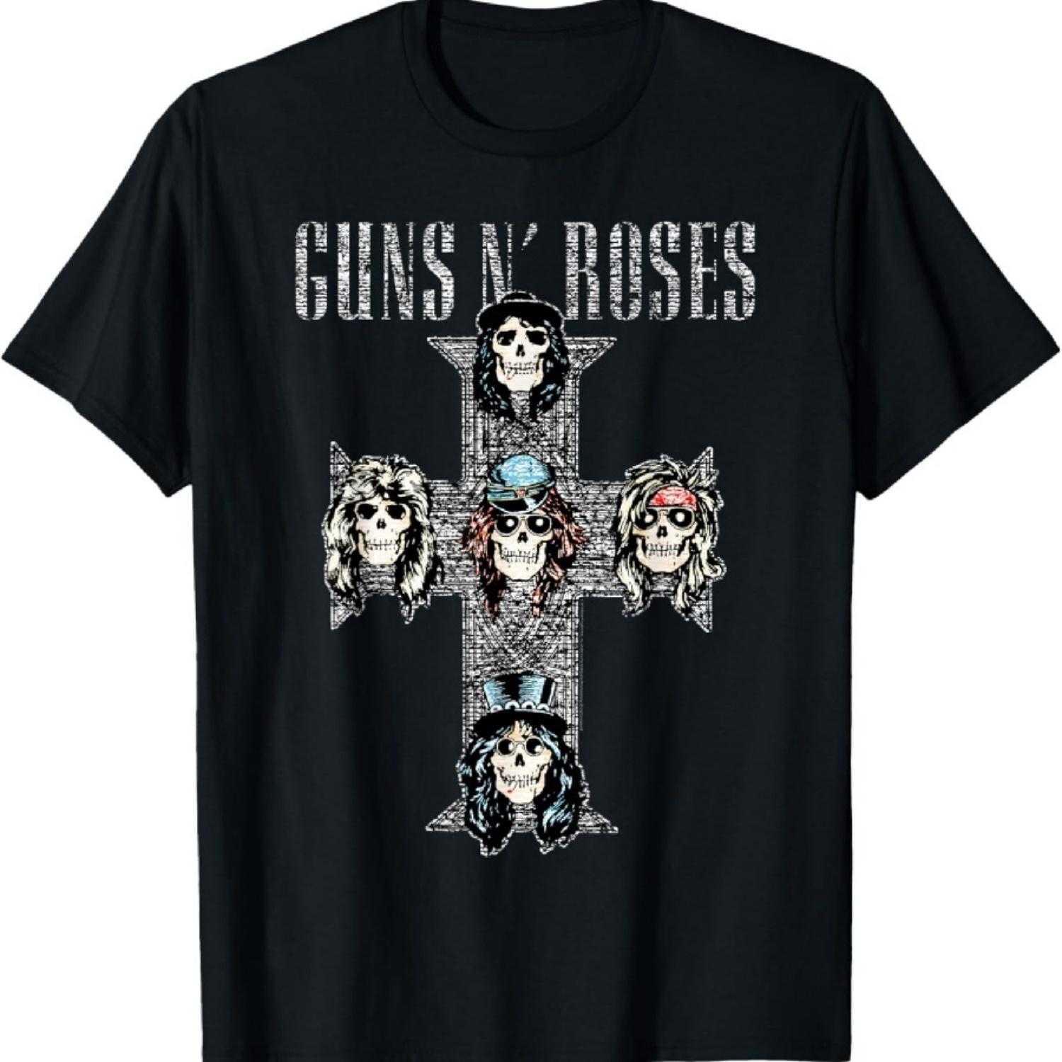 Официальная винтажная футболка с крестом Guns N  Roses S