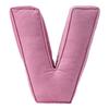 Pink Corduroy Letter Pillow A To Z English Alphabet Throw Pillow Decorative Capital Alphabet Shaped Hugging Cushion Sofa Bedroom Living Room Decor