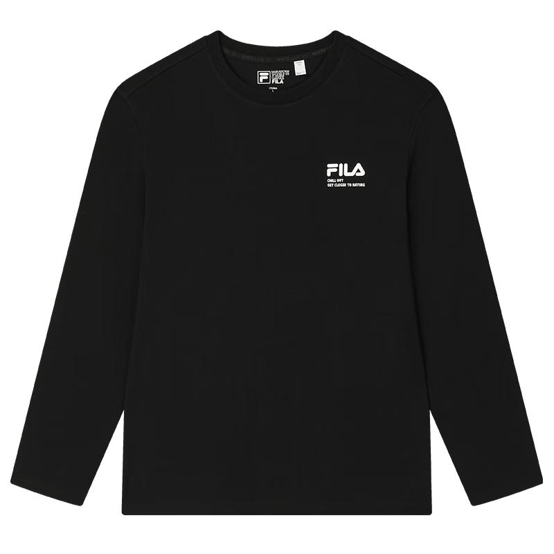 FILA Unisex Casual Knit Long-Sleeve T-Shirt M