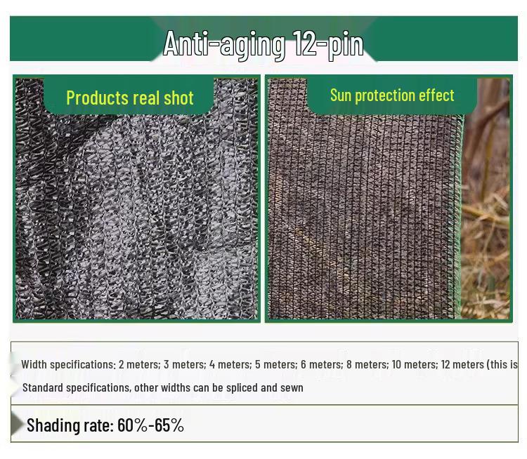 Thickened Encrypted Outdoor Sun Net for Vegetable Fields and Greenhouses