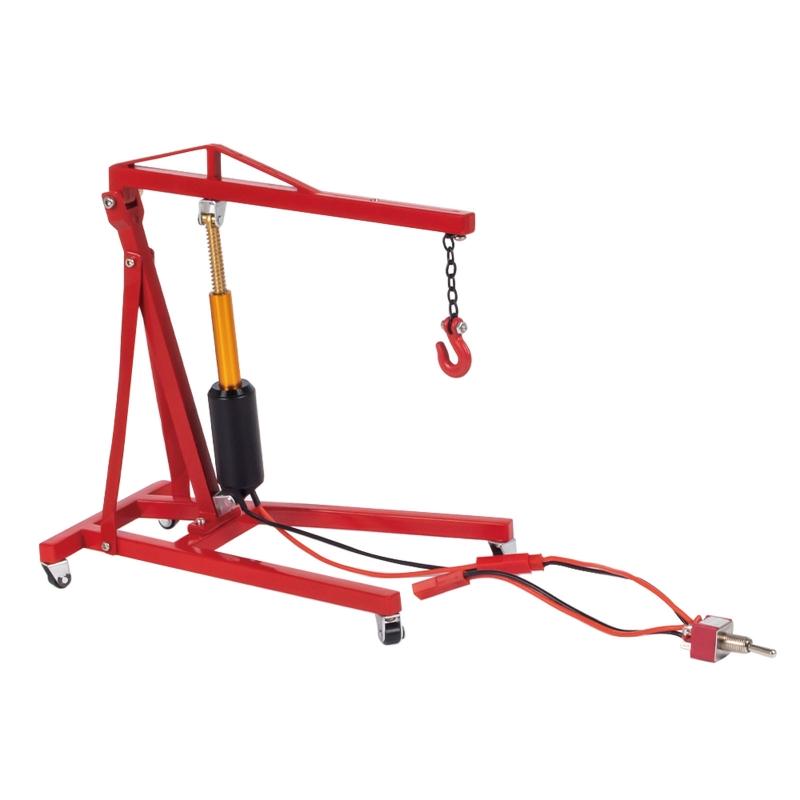 Simulation Model Fit for 1/10 Garage Series Decorations Ornaments Engine Engine Hanger Electric Crane Electric Jack Toy