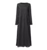 Rochie de toamnă tricotată cu dantelă și lână, mărime mare, largă