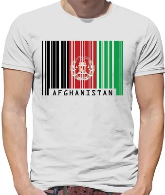 2019 Summer T Shirt Me Afghanistan Barcode Style Flag Unisexs Crewneck Tshirt 7 Colours Military T Shirts