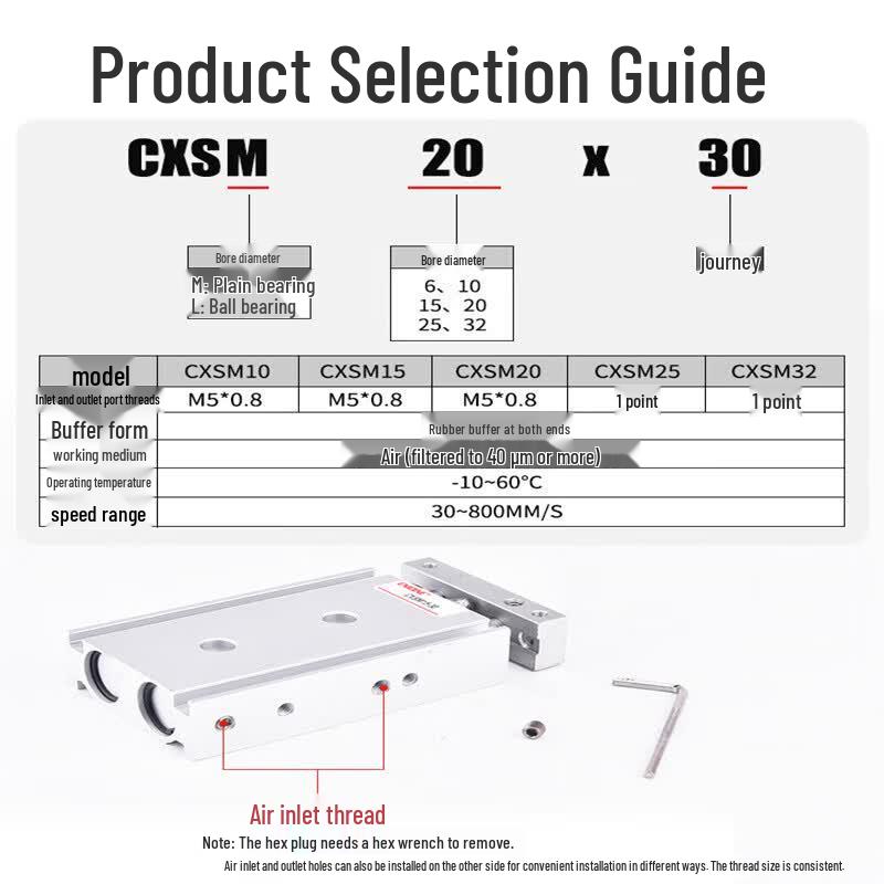 Taiyouyuan CXSM Zweiaxialer Pneumatikzylinder