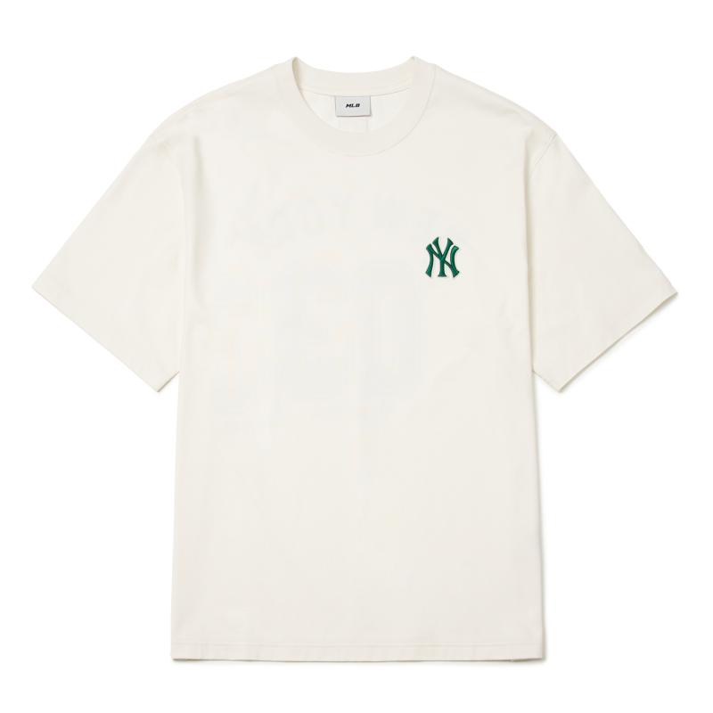 New MLB New York Yankees T Shirts Unisex White 3ATSV0344-50CRS