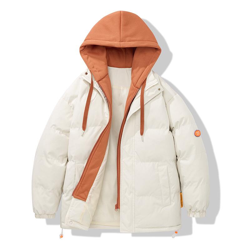 Men's Loose Casual Cotton Jacket Long Hip-Length    Warm Winter Daily Coat