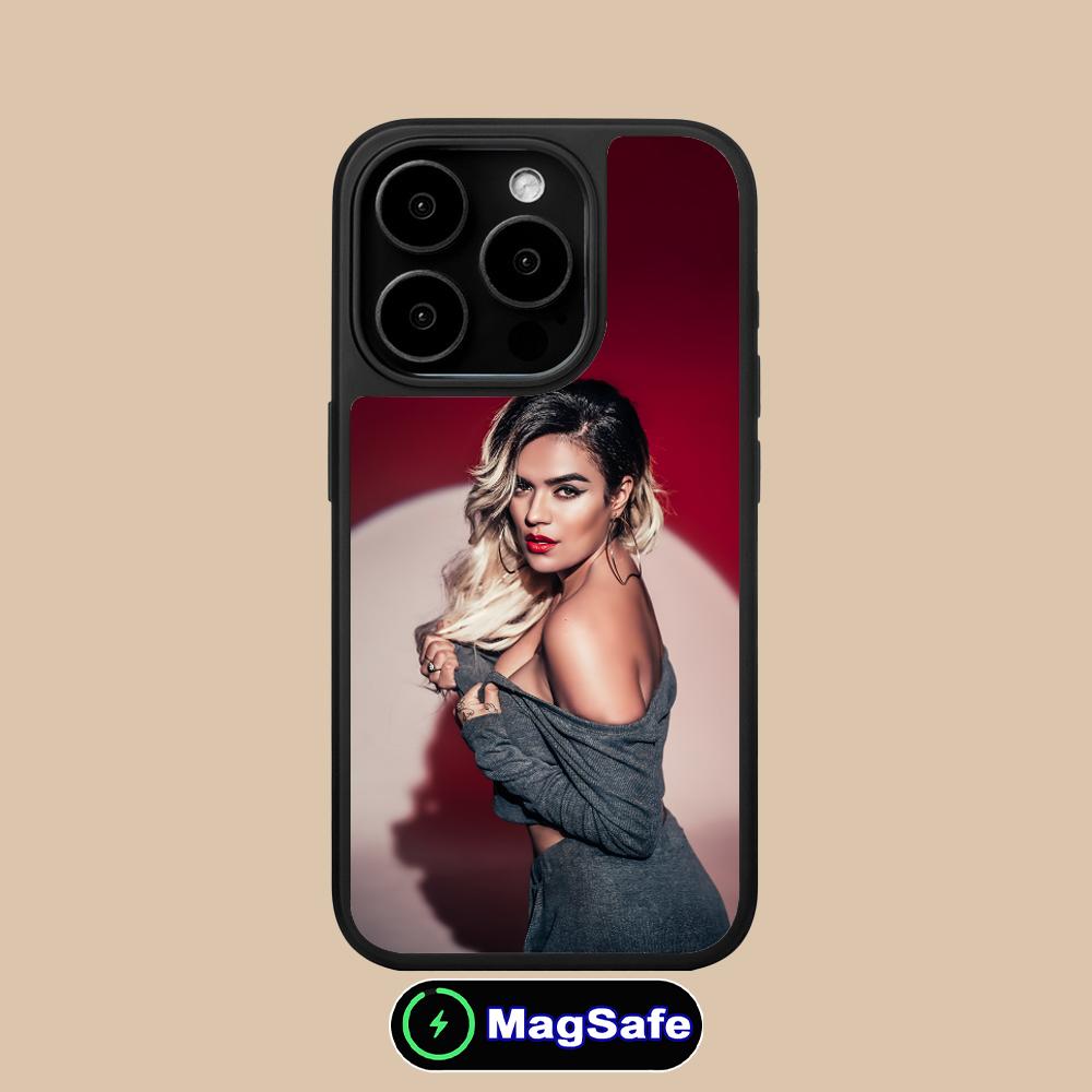 

Karol G Latino Mobile Cell Phone Case for iPhone 17 16 15 14 13 12 11 Air Pro Max Plus Magsafe Matte Surface Colorful Cover iPhone 11