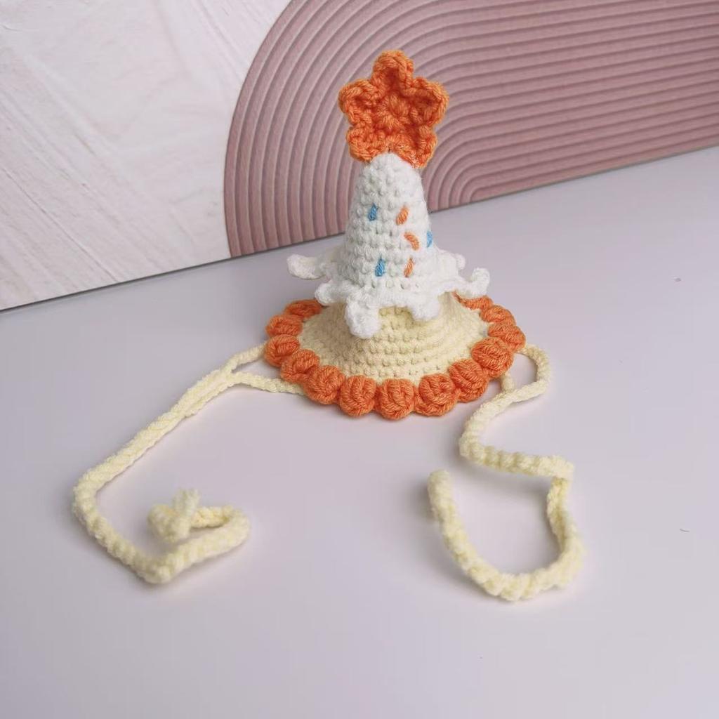 Snow White Cat Collar Green Christmas Dog Scarf Pet Neck Warmer Knitted Bib Drool Towel