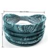 1pc Women's Wide Headband - Solid Color & Bohemian Paisley Print, Stretchy Spandex Yoga Running Headband for Workouts, Gym, Casual Outings