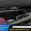 For BMW 5 Series I5 G60 2024-2026 Car Window Lift, Glass Panel Button Frame  Interior Modification Supplies Interior Accessories