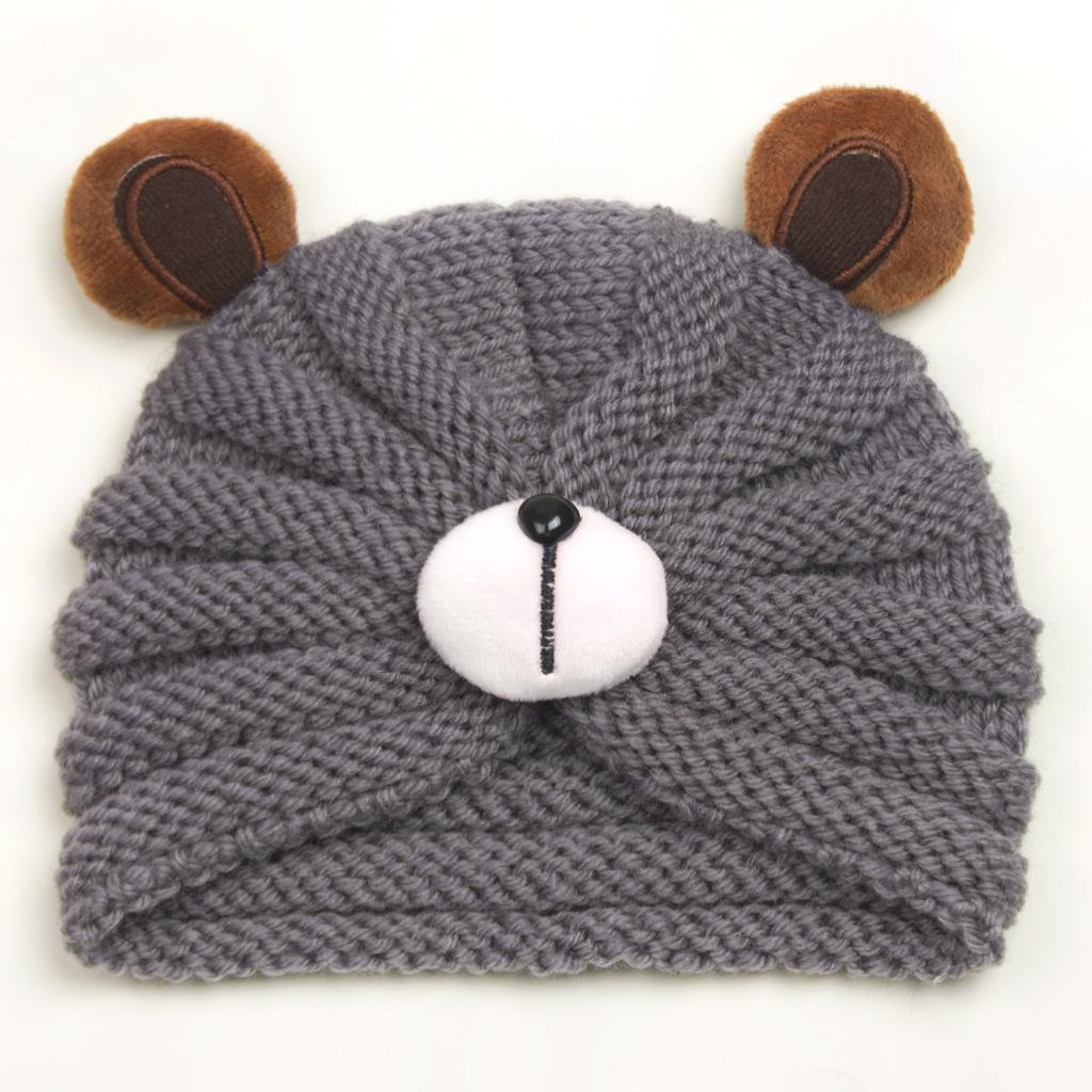 2023 Cute Bear Wool Hat for Kids - Warm & Comfortable for Autumn and Winter