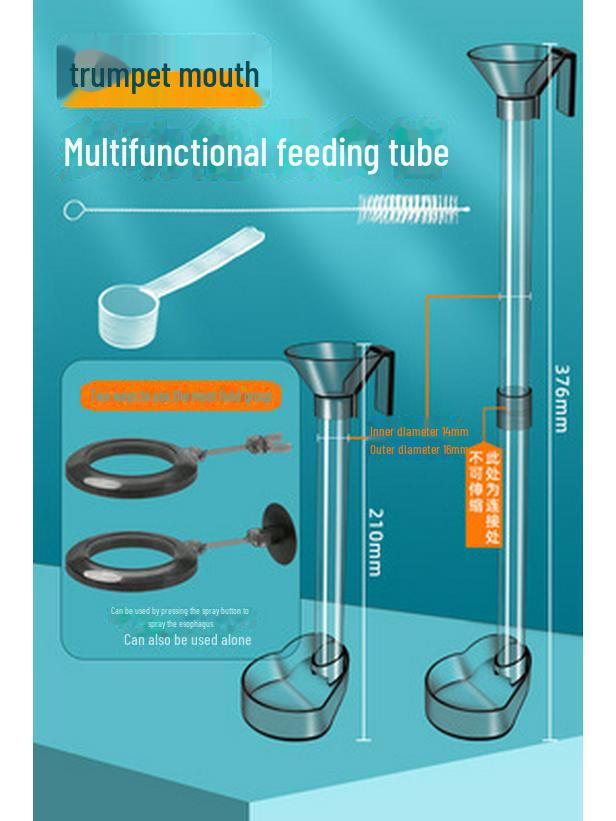 Multifunktions-Futterrohr für Aquarien & Schwimmender Artemia-Futterspender